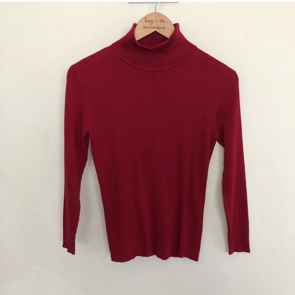 Nordstrom Red Turtleneck sweater